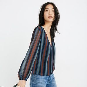 Madewell Sheer-Sleeve Top